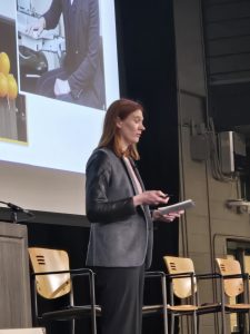 Dr. Martina Sawatzky address Optometry Students